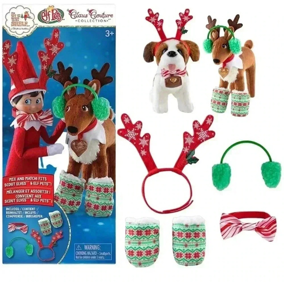 Elf In The Shelf Dress-Up Party Pack. Accessories fits Scout Elves and Elf Pets - Picture 2 of 2